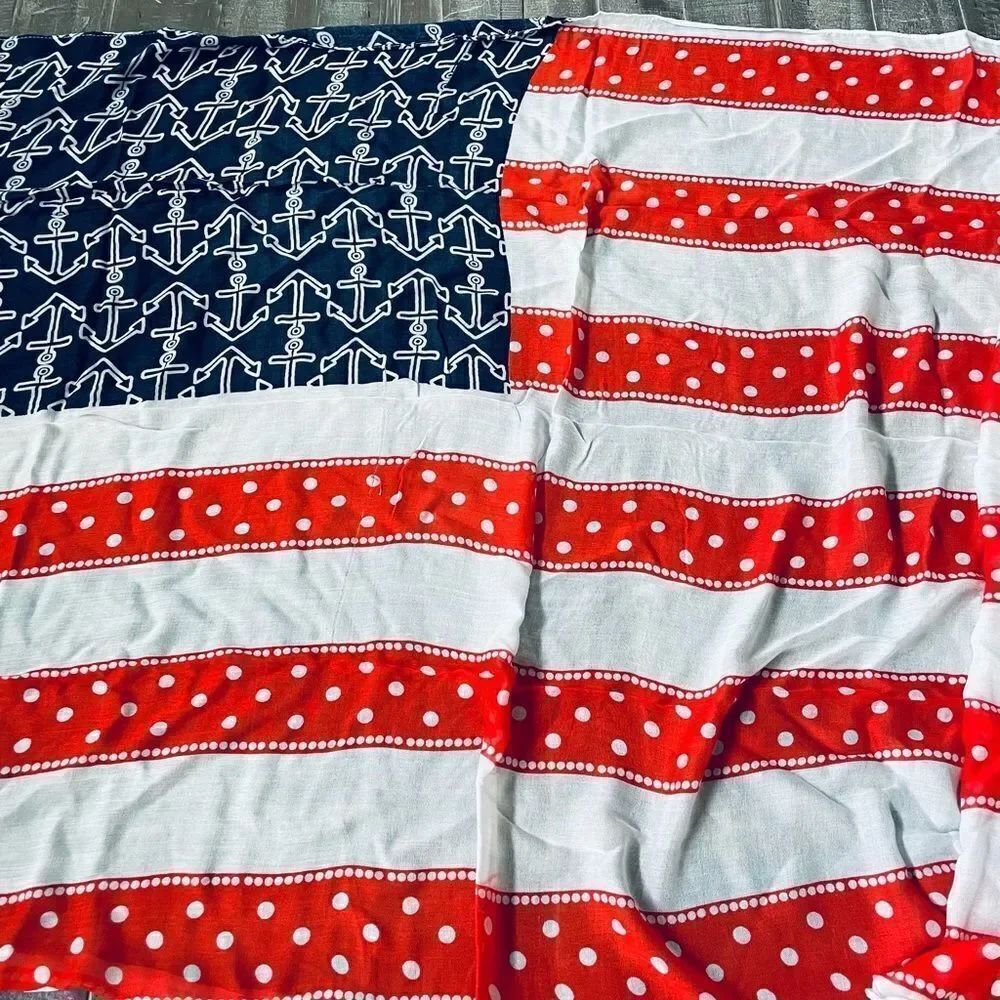 Sperry American Flag Patriotic Nautical Scarf - Picture 2 of 3